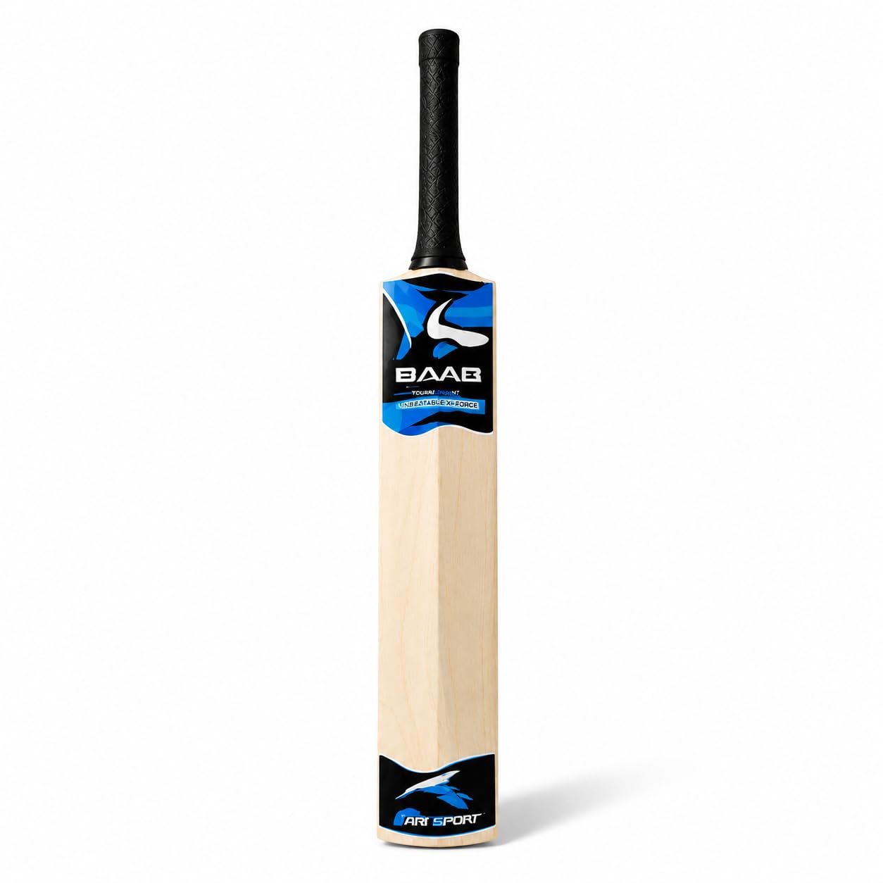 Cricket Bat, Wooden Blade with Black Grip Handle, Red and White Design, Sports Equipment Size 3, Age 6-10 Year-image-41