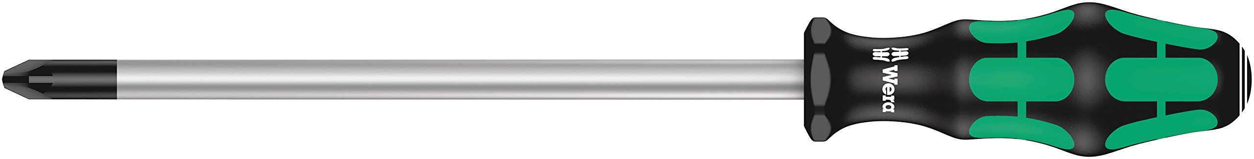Wera Multicolor 355 Pz Kraftform Screwdriver, Pozidriv Pz 4 X 200 Mm, 05009325001