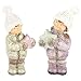 Ideen mit Herz Deko-Figuren, Winterkinder, 15cm hoch, 2 Stück Kerzenleuchter,deko günstig Kaufen-Ideen mit Herz Deko-Figuren, Winterkinder, 15cm hoch, 2 Stück