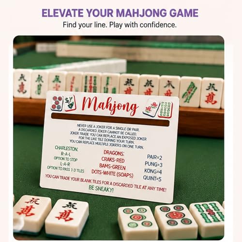 4 Pzas. Mahjong Line Reader con Guía Rápida de Reglas miniatura 4