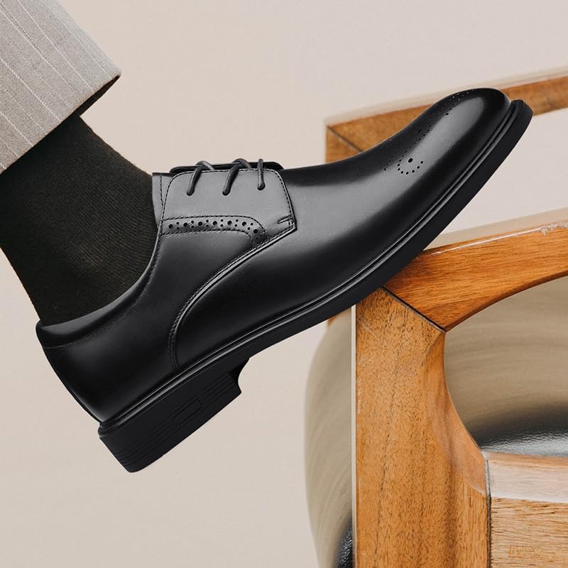 Buty wizytowe męskie sznurowane, szpiczaste, polerowane, brogsy, tłoczone, skórzane, derby, niskie, antypoślizgowe, gumowe, klasyczne
