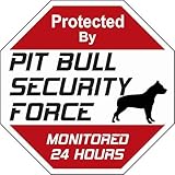 Animal Den Pit Bull Security Force Sign