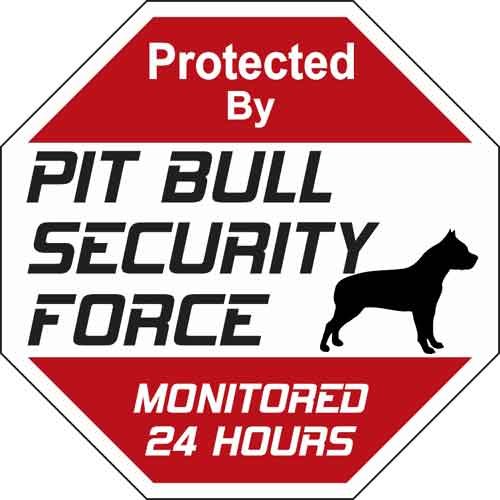 Pit Bull Dog Yard Sign 