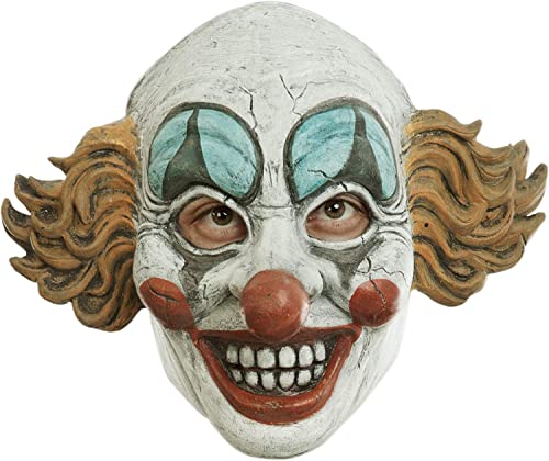 Ghoulish Productions Vintage Clown Mask, Gray Cracked...