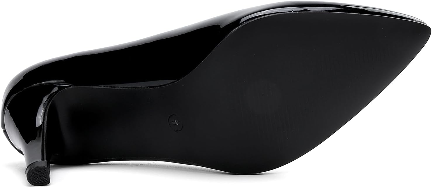 Women's Closed Toe Heels Dress Pointed Toe Pump Shoes - Image 7