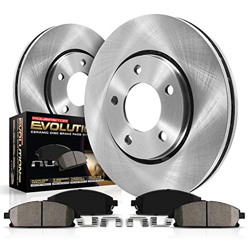 Power Stop Front KOE3118 Stock Replacement Brake Pad and 302mm Rotor Kit Autospecialty For Single Piston Caliper Models #1