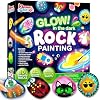 Kit de pintura de rocas - Kit de rocas que brillan en la oscuridad, artes y manualidades para niños de 6 a 12 años, suministros de arte, juguete, kits de pintura para niños, artes y manualidades para niños y niñas, regalo de cumpleaños 2