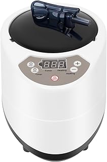 Dampfsauna, 1000W 3L Dampfsauna für Zuhause Sauna Dampferzeuger mit LED Display und Fernbedienung 9 Stufen Temperatur 5-95 Min Timer Dampfgenerator für Dampfbad Portable Sauna