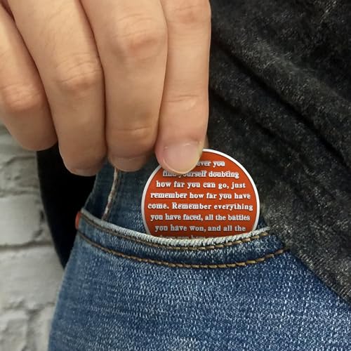 Image of Imasoner 9 Month Sobriety Coin, Autumn Seasons AA Medallion Recovery Chip