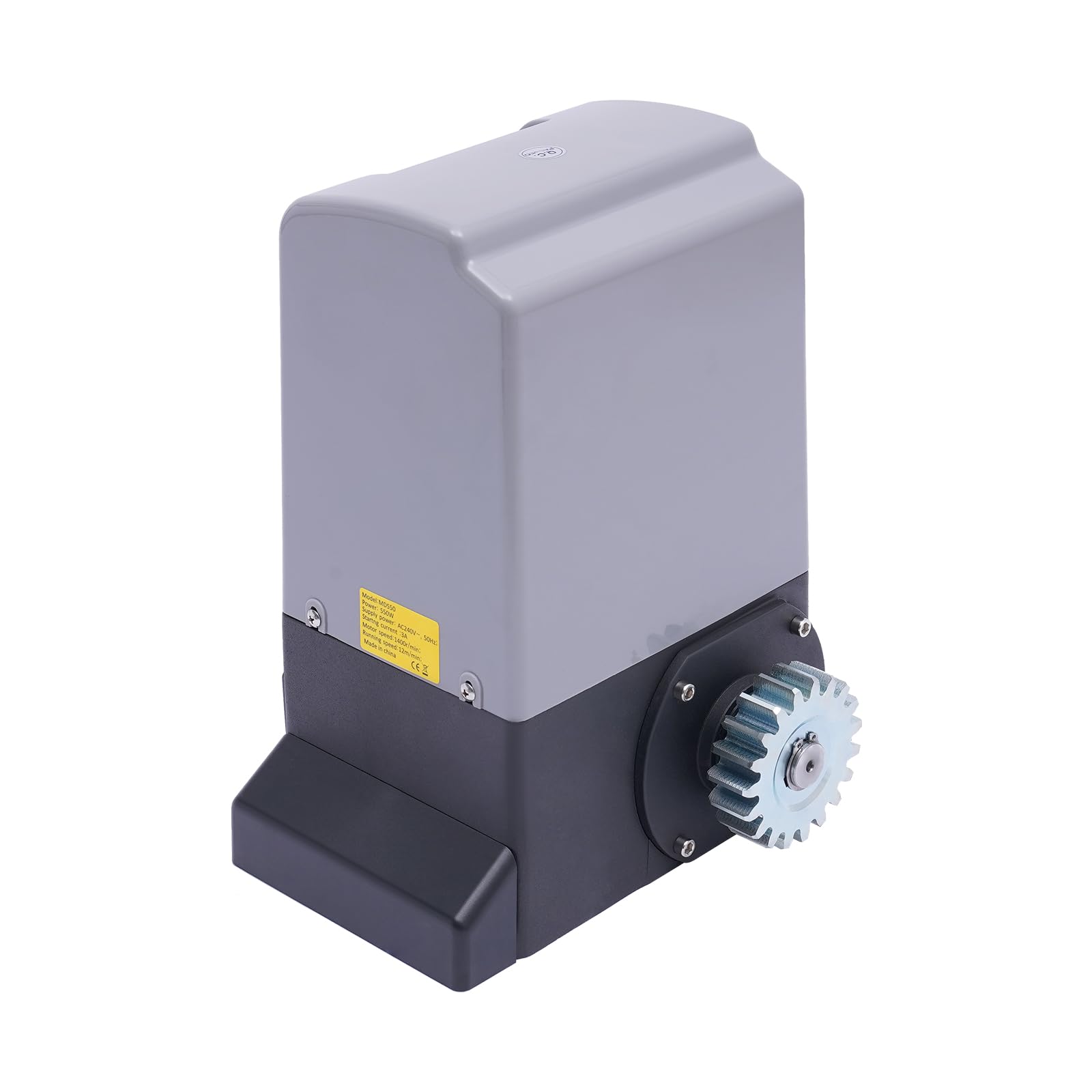 Accionamiento eléctrico para puertas correderas automáticas, abridor de puertas de accionamiento, juego completo con mando a distancia y cremallera (550 W)