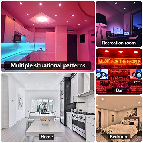 MagicLight Smart LED Recessed Downlight 6 Inch, App Control, Multicolor, Dimmable, 15W RGBCW WiFi & Bluetooth Retrofit… – תמונה 5