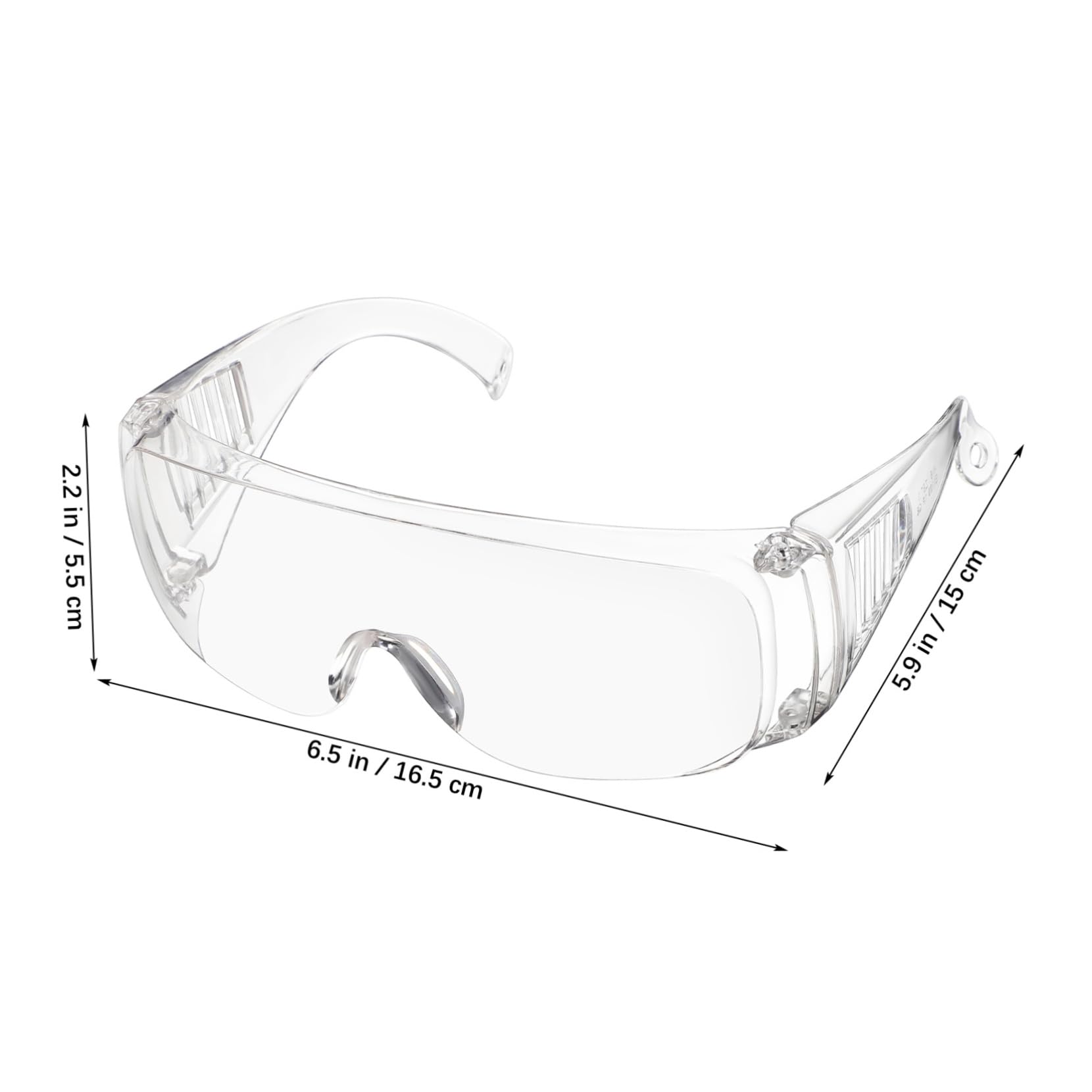 Cabilock Impact Resistant Protective Glasses 6 Pack Safety Glasses Bulk Anti-fog Lids