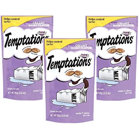 Whiskas Temptations Creamy Dairy Cat Treats 3oz (Pack of 3) Cover