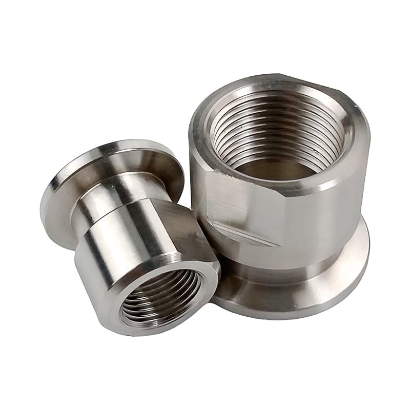 KF16 KF25 KF40 KF50 KF Vacuum Pipe Fitting 304 Stainless Steel 1/8" 1/4" 3/8" 1/2" 3/4" 1" 1-1/4" 1-1/2" 2" BSP Female Thread(KF40,1")