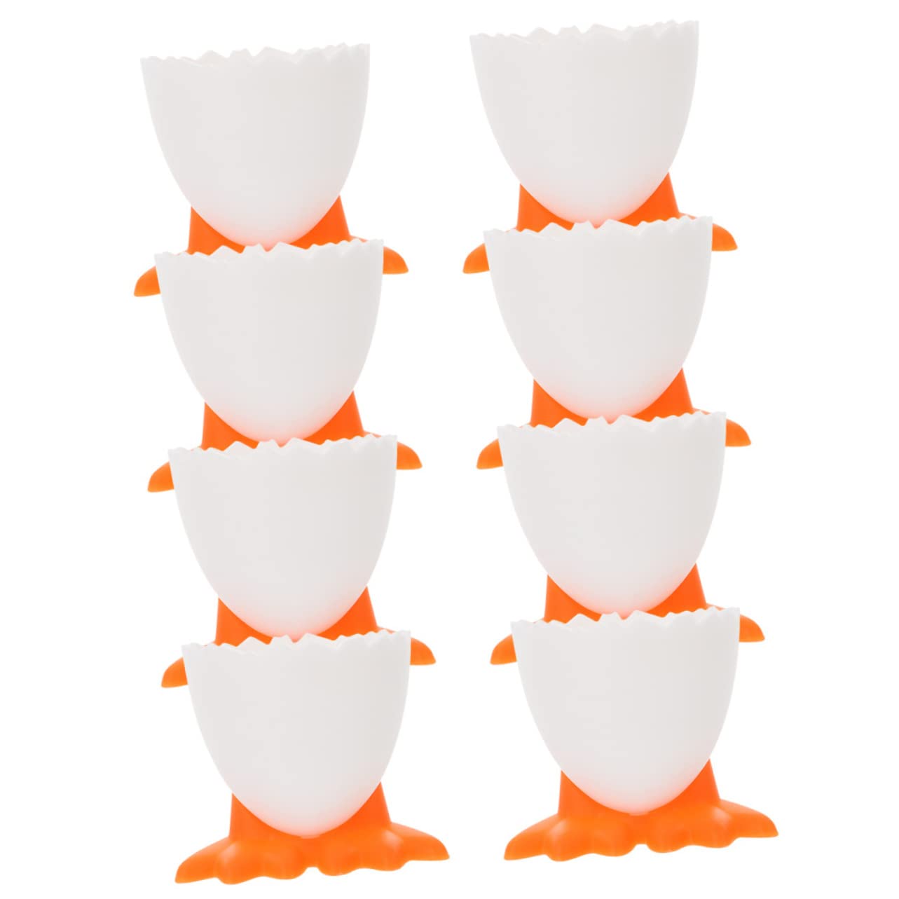 OFFSCH 8Pcs Cute Egg Holders Chicken Feet Design for Breakfast and Dining Table Decor Material Fun Tableware for Home and Parties