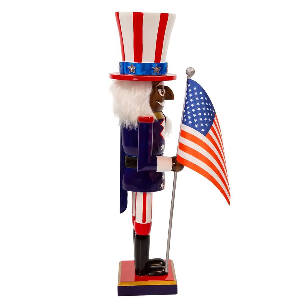 Kurt Adler - Schiaccianoci patriottico afroamericano, 38 cm
