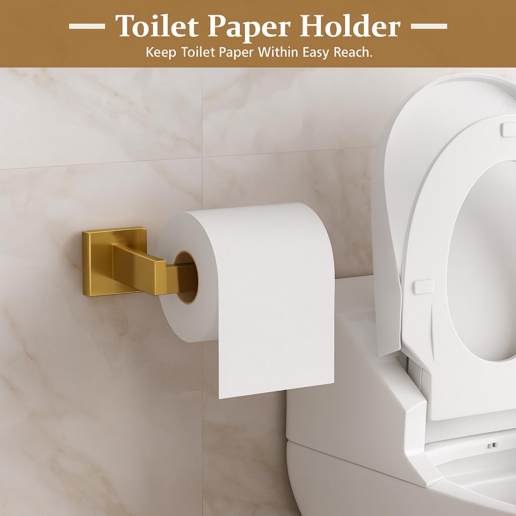 Set di accessori per il bagno 3 pezzi in acciaio inossidabile SUS 304 spazzolato Set di