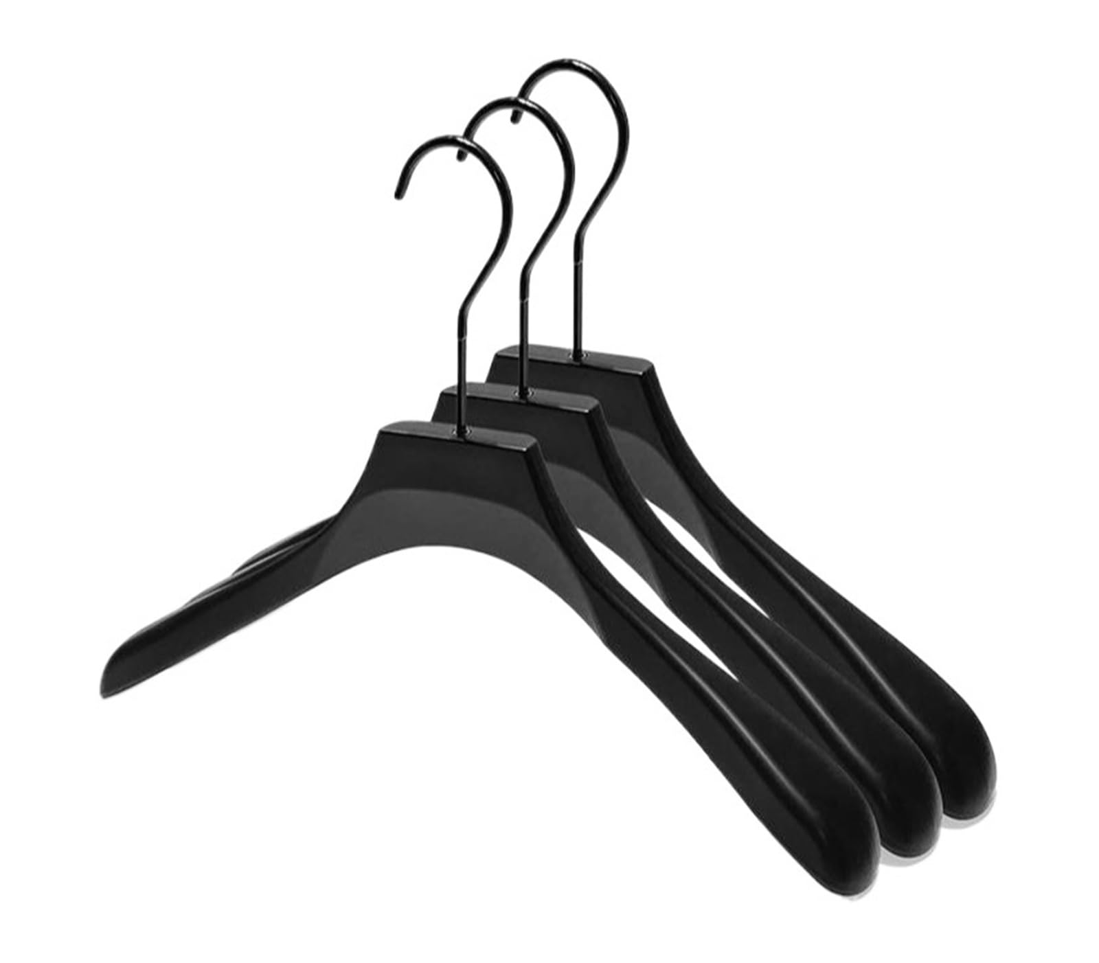 KFGISD, Self-adhesive Hang Tabs Round Hole Bulk Box Bag Package Hangers Plastic Display Reinforced Tag ，Hangers(S Thickened Black)