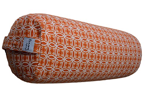 51QVmEUdKAL Tvamm-Lifestyle Yoga-Bolster Special 65 x 22 cm Diameter Buckwheat Shells Filled - Image 3