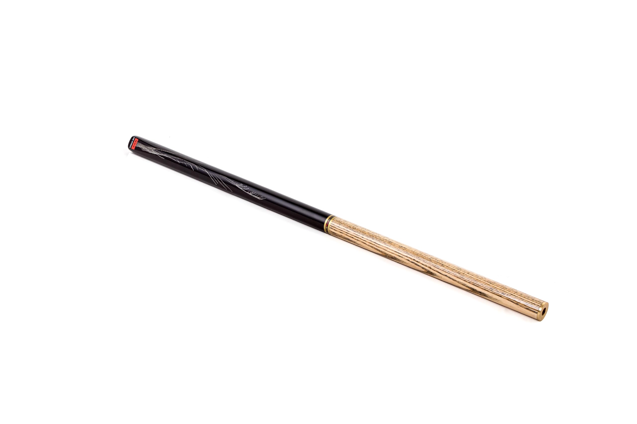 BCE Queue de Billard/Snooker Unisexe Deux pièces en frêne avec étui, Noir/frêne Naturel, 57 145 cm EU