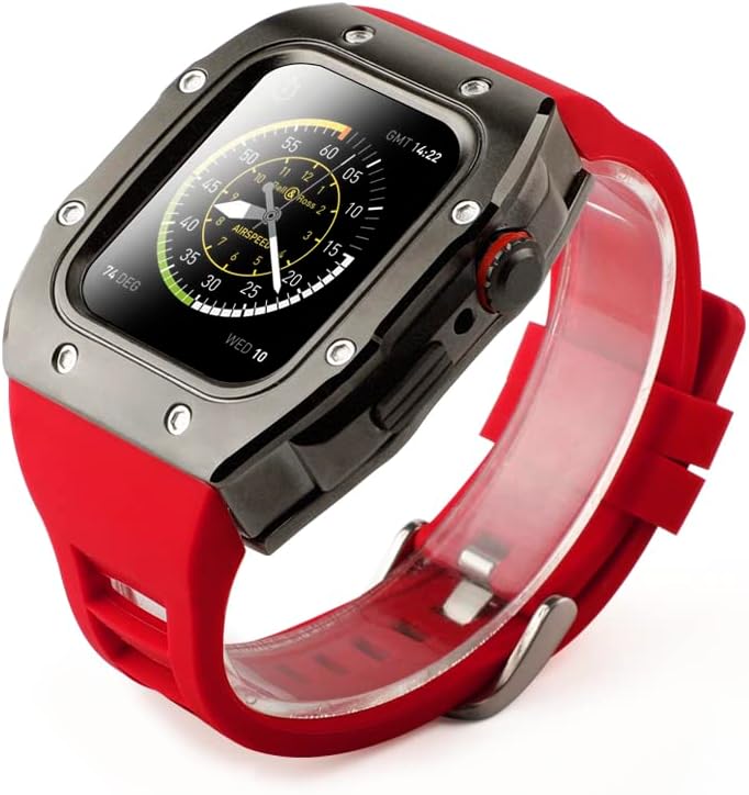 New Watch Case For Apple Watch Strap Stainless Steel Protective Cover For Series 6 5 4 SE Band 44mm Modification Kit Accessories