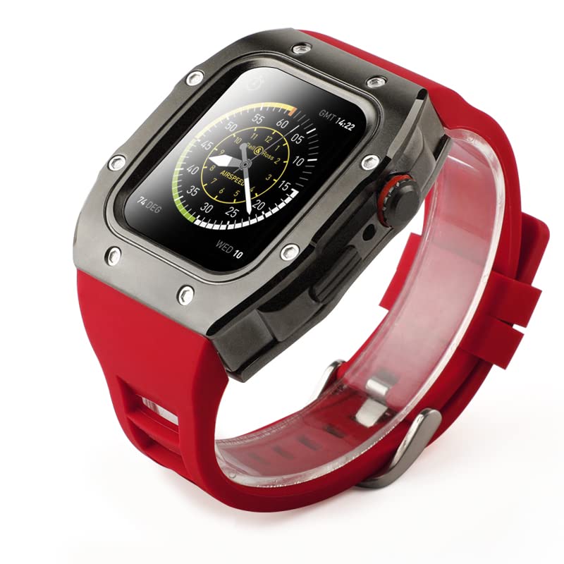 Band 44 mm Apple Watch acier inoxydable SAAWEE pour look business élégant