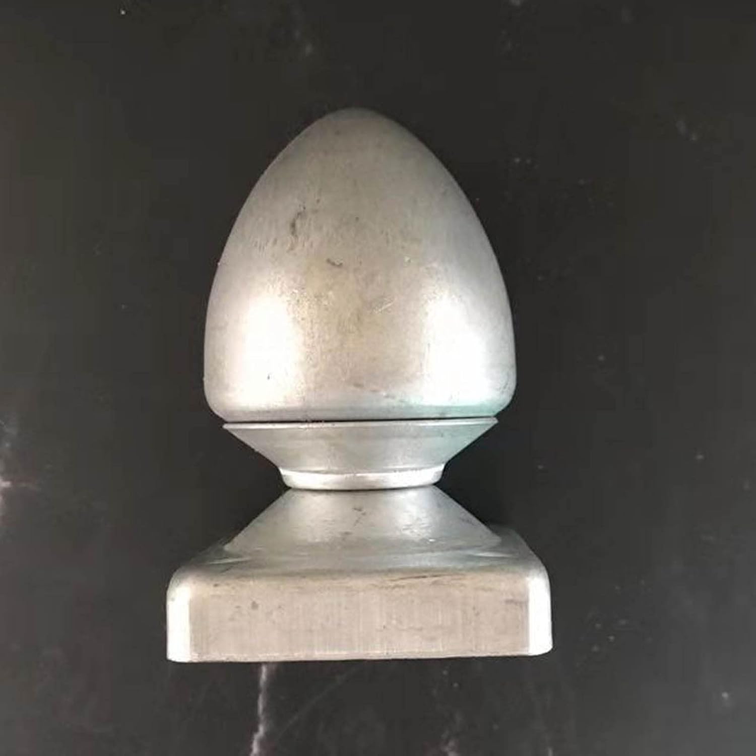 10 X Fence Post Cap, Fence Post Caps Galvanised Fence Post Caps Garden Decking Fence Ball Post Cap,50x50mm