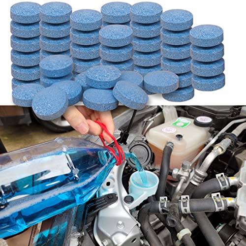 100 Pieces Car windshield washer fluid Concentrated Clean Tablets,New Formula windshield wiper…