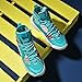 Dilchasp Men's High Top Basketball Shoes Fashion Running Sneakers Non Slip Training Athletic Shoes Cyan Size 10