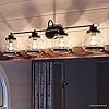 Urban Ambiance Luxury Industrial Chic Bathroom Vanity Light, Large Size: 11.25″ H x 35.75″ W, with Art Deco Style Elements, Olde Bronze Finish, UHP2541 from The Nottingham Collection