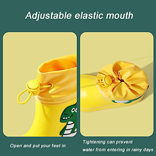 CELANDA Baby Dinosaurus Regenlaarzen Peuters Waterdicht Antislip Wellies Unisex Kinderen Wellington Rubber Regenschoenen… - Image 3