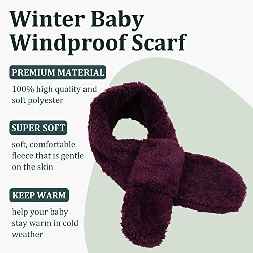 Image of JANGANNSA Fleece Kids Scarf - Warm Winter & Autumn Neck Warmer for Boys & Girls 1-6Y