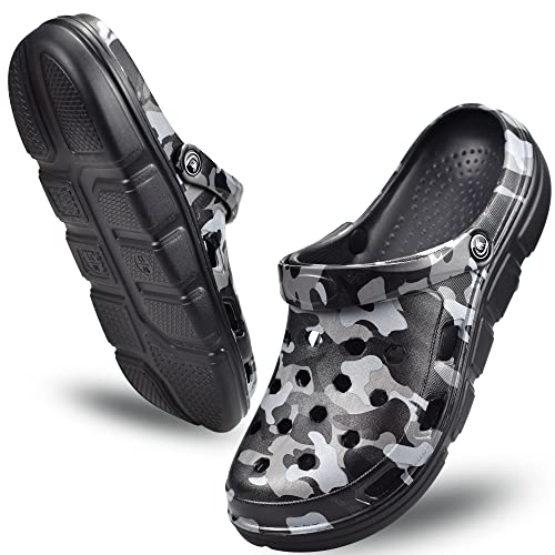 PIMIO Garden Clogs for Women and Men,Slip On Work Shoes with Arch Support,Womens Mens Quick-Dry Water Shoes Casual Sandals,Comfortable Slippers3