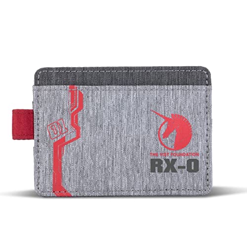 Porte-cartes Gundam RX-0 Licorne gris avec cordon pour homme