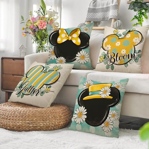 Ussap US-502-PC-16 Spring Summer Cartoon Mouse Decorative Throw Pillow Covers 16 X 16 Set Of 4 thumb #6