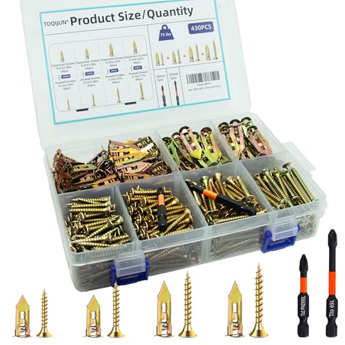 430 Pcs Self Drilling Anchors Kit