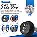 FJM Security Combi-Cam 7850R-M-Black Combination Cam Lock, 7/8
