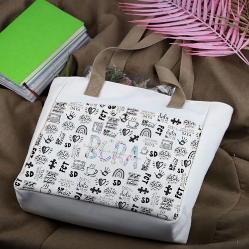 WCGCKO Behavior Therapist Gift Certified Behavior Analyst Gift BCBA Tote Bag Toiletry Bags For Women3