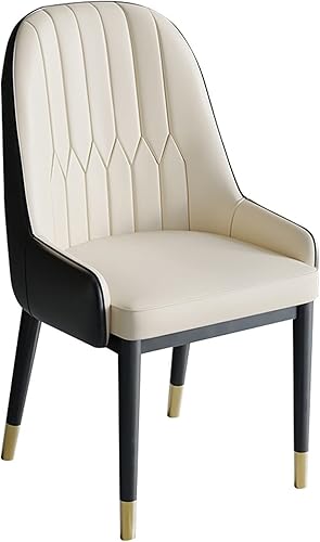 Sillas de comedor modernas y modernas sillas de cocina, sillas de sala de estar, respaldo alto, asiento suave, patas de metal, sillas de comedor