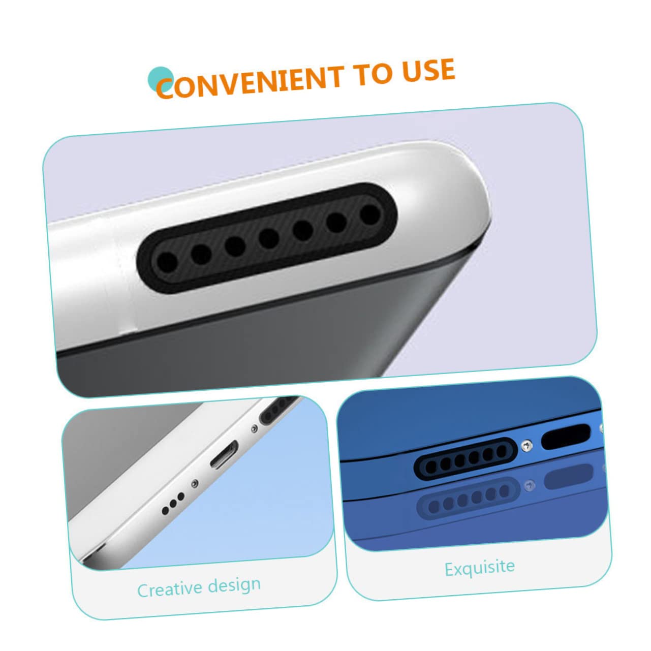 HOLIDYOYO 120pcs Phone Dust Grid for Phone Dustproof Net Sticker for Cell Maintenance