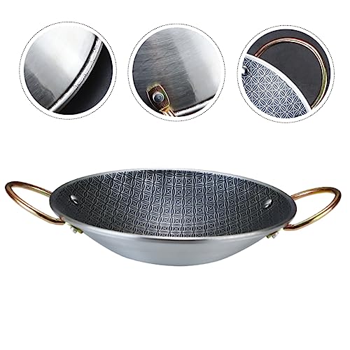 Juego de 3 piezas de Wok de acero inoxidable miniatura 3