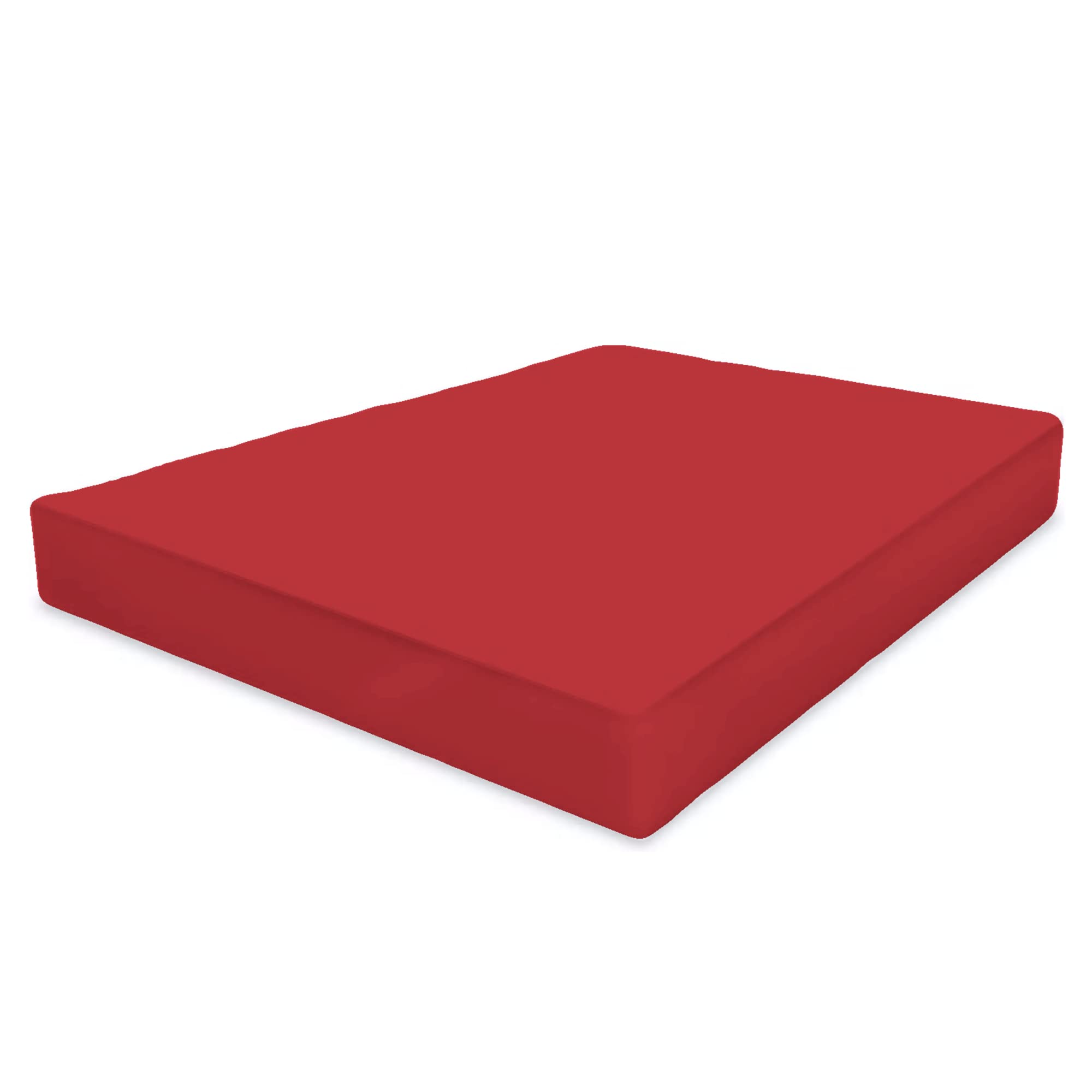 Rohi Double Fitted Sheet Set 25cm Deep Pocket Cotton Blend Bed Sheet Set, Soft Easy Care, Wrinkle, Shrink & Fade Resistant, Fully Elasticated, Red โ image 1