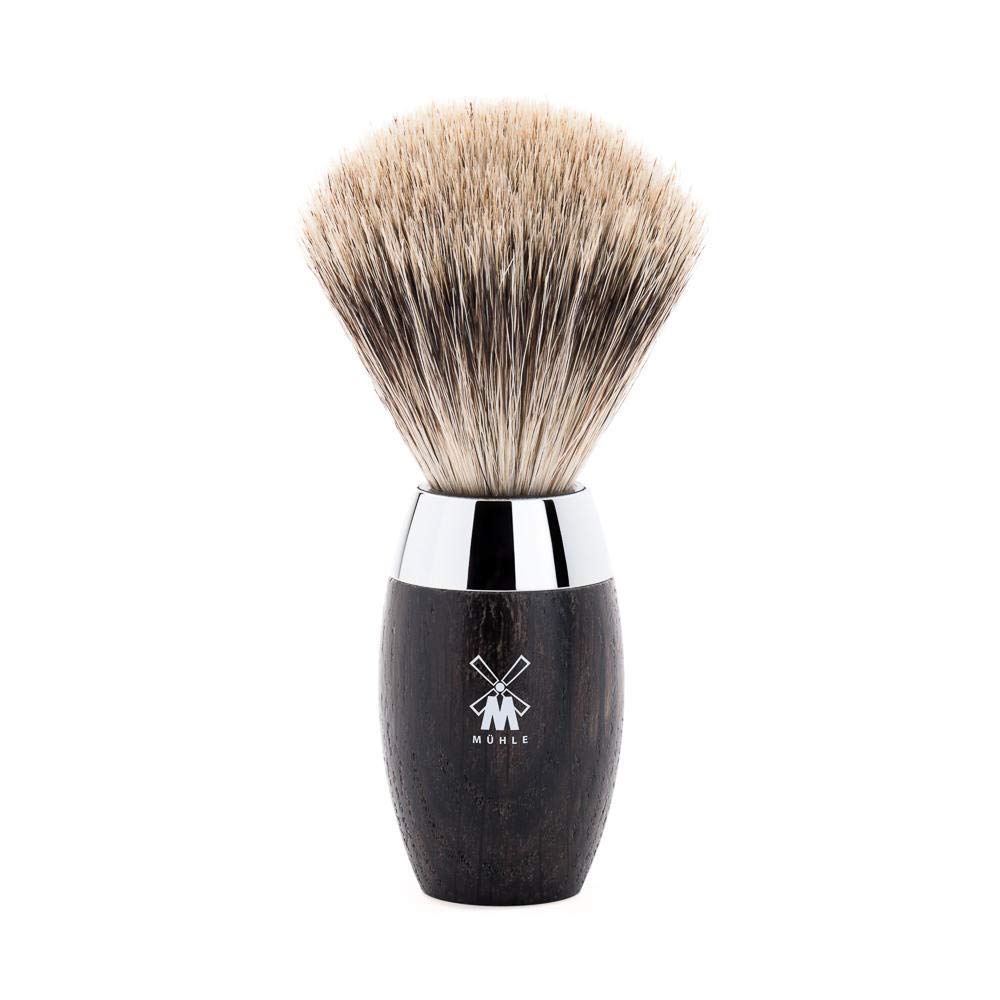 M HLE KOSMO Bog Oak Fine Badger Shaving Brush