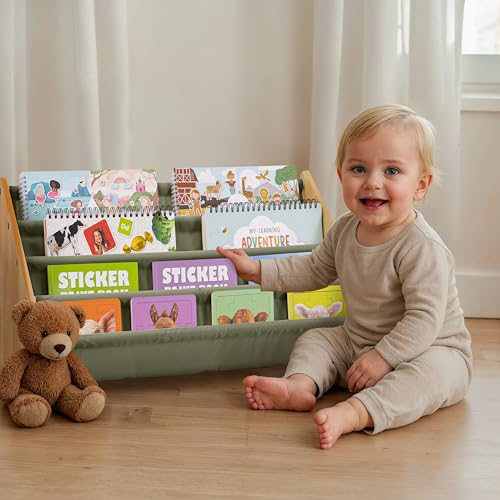 ZICOTO Decorative Kids Bookshelf - Modern Montessori Shelf...