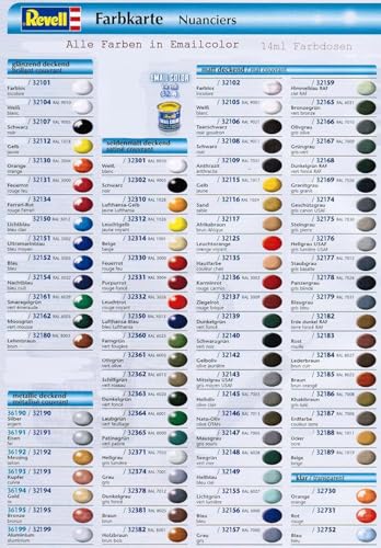 Revell Emailcolor 32xxx Farbensortiment - 15 Stück 14ml Dosen Eigene Auswahl Günstiger als Einzelkauf Schnellversand Garantiert