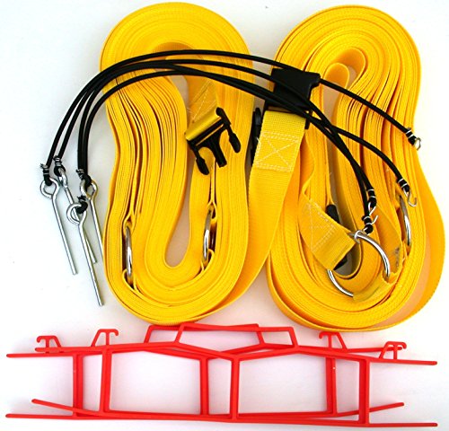 Home Court 2-inch Non-Adjustable 30-ft Grass Line - 19NAG (Yellow)