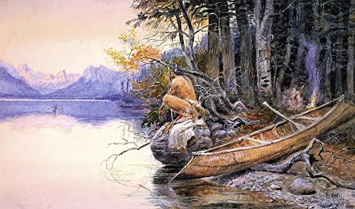 Cuadro en lienzo de Charles Marion Russell, un regalo artístico ideal para los amantes del arte