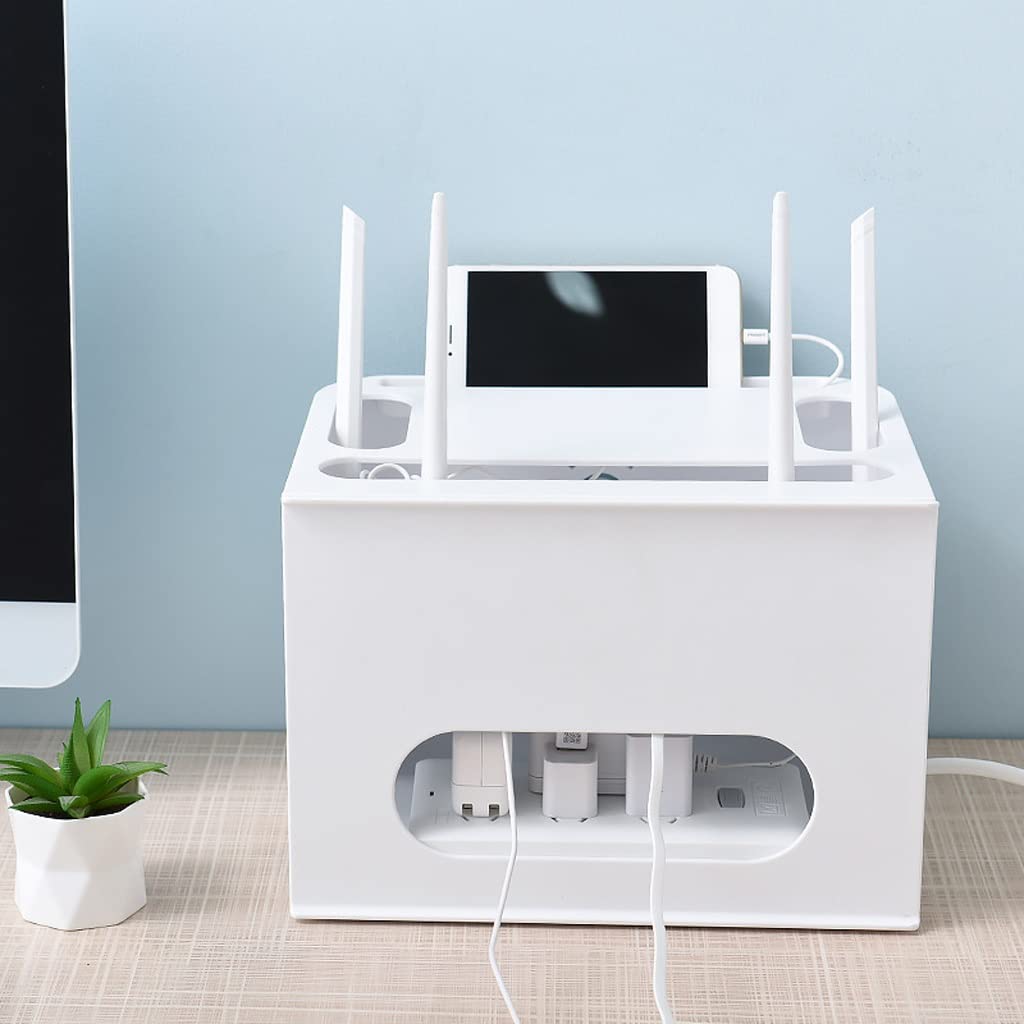 Scatola dell'organizzatore del cavo, scatola di gestione dei cavi della scatola di archiviazione del router for proteggere la striscia di potenza, il caricatore, il cavo e altri dispositivi elettrici