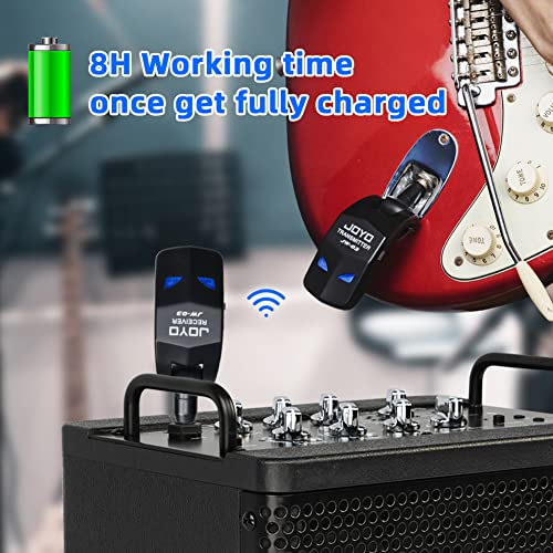 Joyo JW-03 2.4Ghz Wireless Guitar System 4 Channels Rechargeable Audio Wireless Transmitter Receiver thumb #2