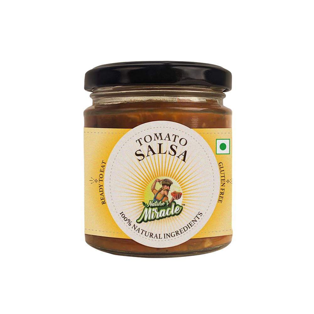 Nature's Miracle Tomato Salsa Jar Ready To Eat with Natural Ingredients - 175 Gram